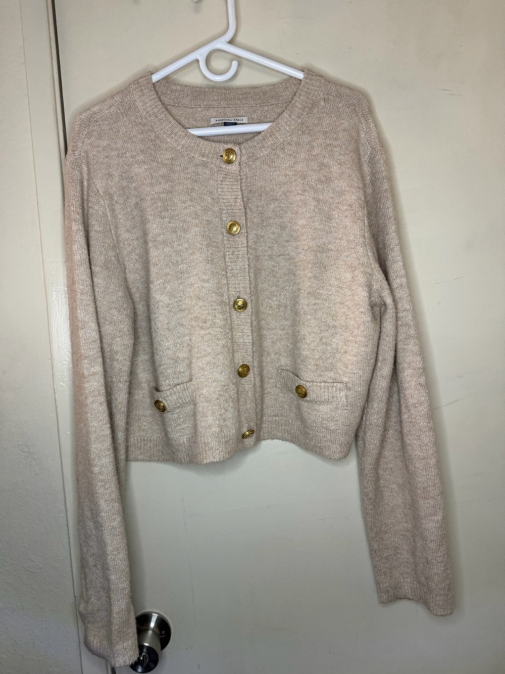 American Eagle Cropped Cardigan Sweater Size X